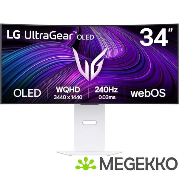 Grote foto lg ultragear 39gx90sa w 39 wide quad hd 240hz curved oled gaming monitor computers en software overige computers en software