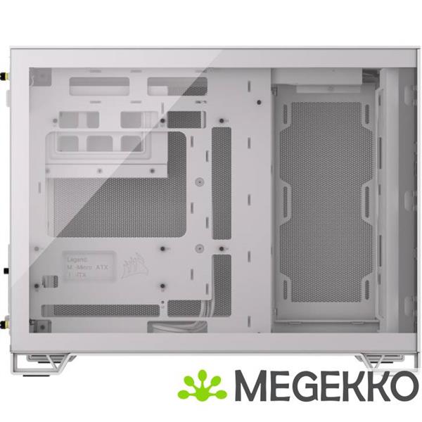 Grote foto corsair 2500d airflow white computers en software behuizingen en kasten