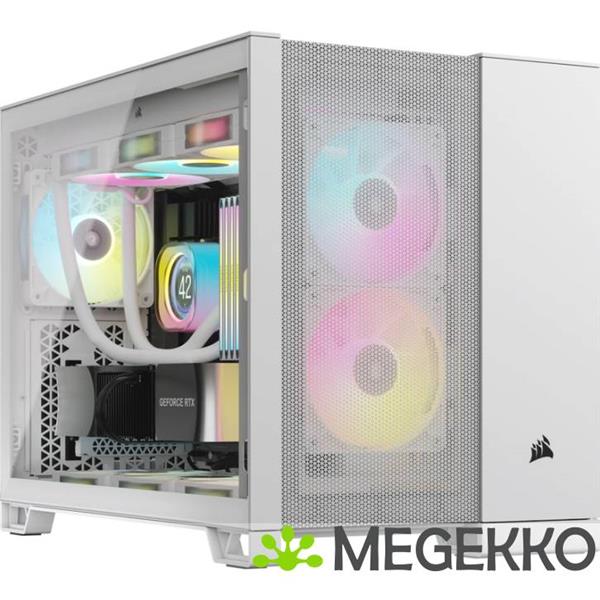 Grote foto corsair 2500d airflow white computers en software behuizingen en kasten