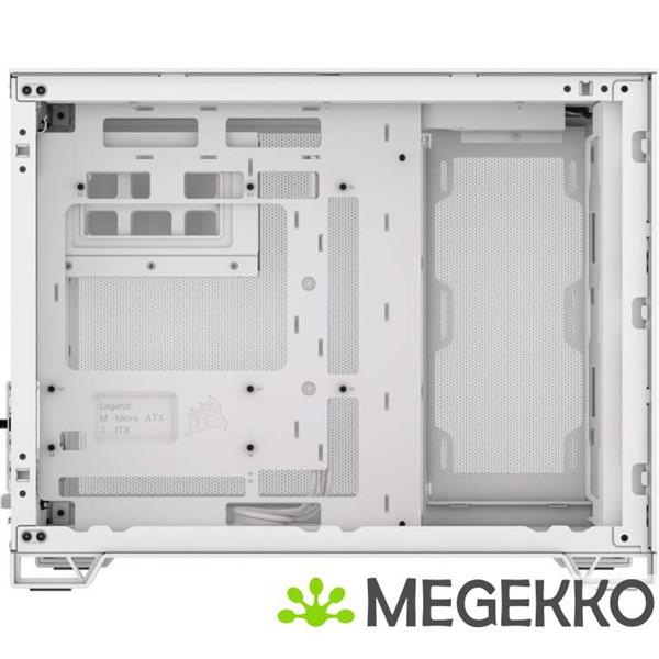 Grote foto corsair 2500d airflow white computers en software behuizingen en kasten