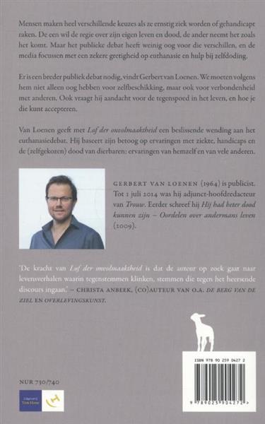 Grote foto lof der onvolmaaktheid boeken overige boeken