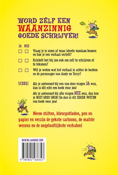 Grote foto hoe schrijf ik zelf een waanzinnig boek boeken jeugd 13 jaar en ouder