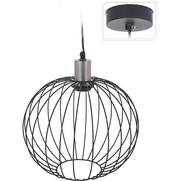 Grote foto hanglamp black wire huis en inrichting hanglampen