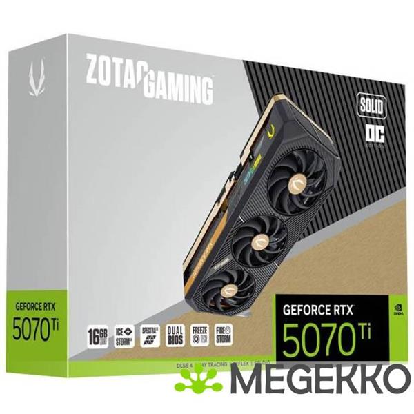 Grote foto zotac gaming geforce rtx 5070 ti solid oc computers en software videokaarten