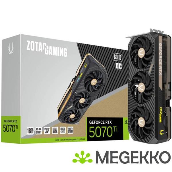 Grote foto zotac gaming geforce rtx 5070 ti solid oc computers en software videokaarten