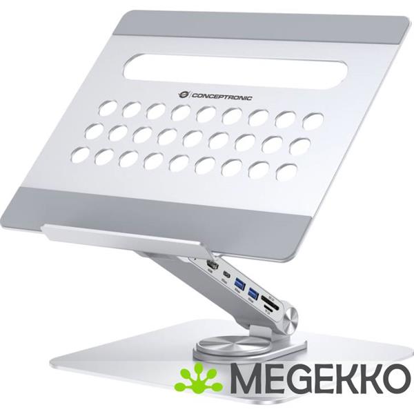 Grote foto conceptronic donn27g laptopstandaard zilver computers en software overige computers en software