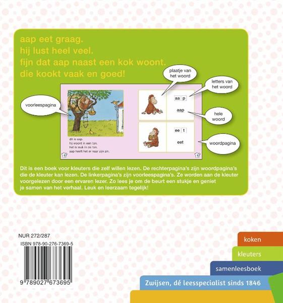 Grote foto het boek van aap kleuters samenleesboek boeken jeugd 13 jaar en ouder