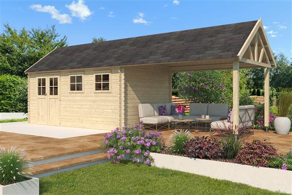 Grote foto nieuw cottage houten tuinhuis 3603ext tuin en terras tuinhuisjes en blokhutten