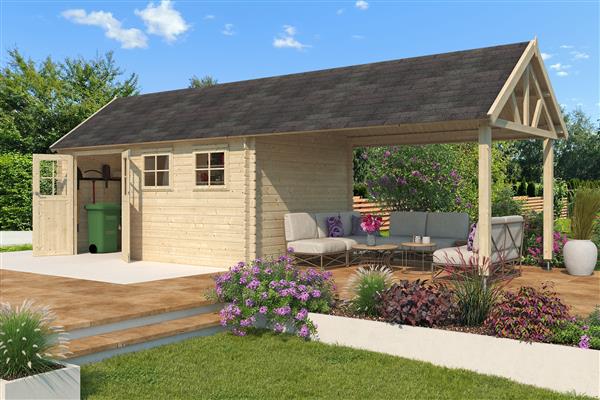 Grote foto nieuw cottage houten tuinhuis 3603ext tuin en terras tuinhuisjes en blokhutten