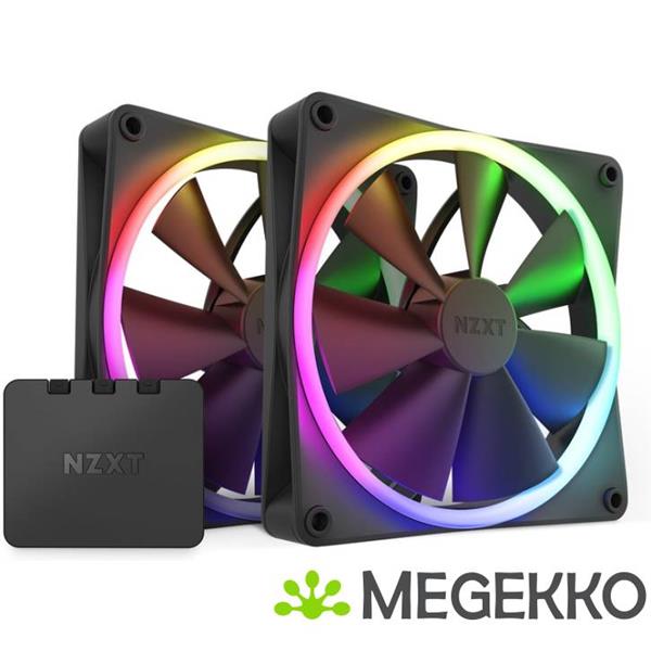 Grote foto nzxt f140rgb 140mm rgb fans twin black computers en software overige computers en software