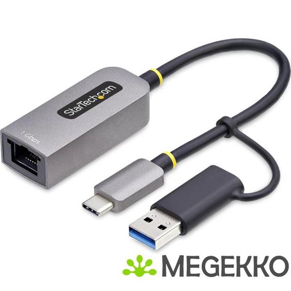 Grote foto startech.com c21ga usb ethernet netwerkkaart 5000 mbit s computers en software netwerkkaarten routers en switches