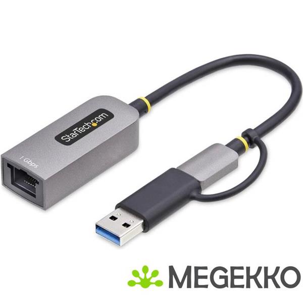 Grote foto startech.com c21ga usb ethernet netwerkkaart 5000 mbit s computers en software netwerkkaarten routers en switches