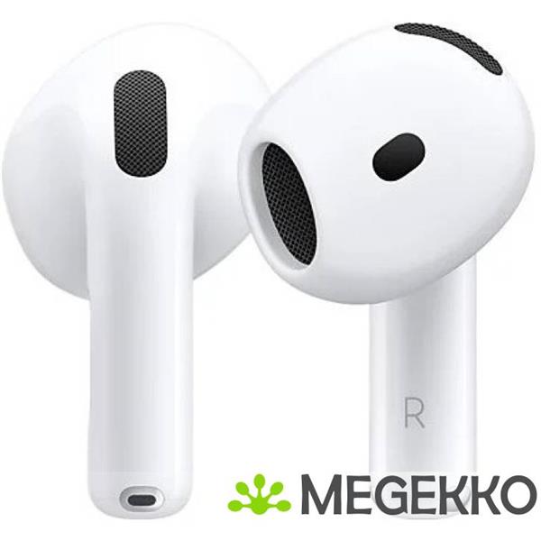 Grote foto apple airpods 4e generatie bluetooth stereofonisch in ear kleur wit audio tv en foto koptelefoons