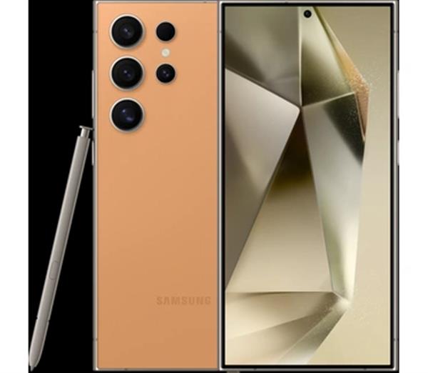 Grote foto nieuwstaat samsung galaxy s24 ultra 5g 256gb model 2024 oranje 12 maanden garantie computers en software overige computers en software