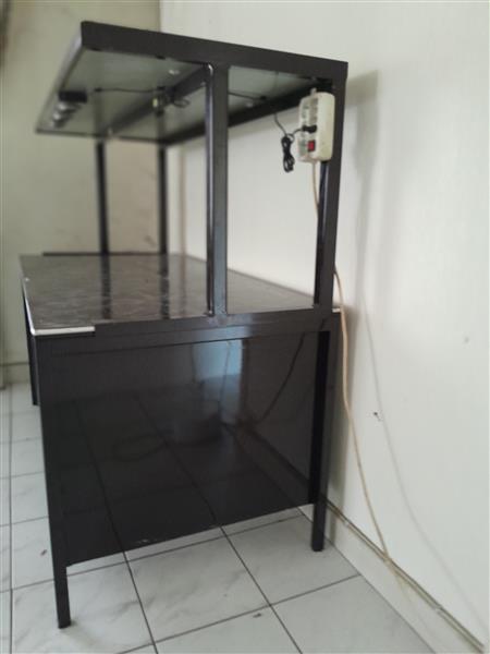 Grote foto bureau met opzetstuk huis en inrichting computermeubels