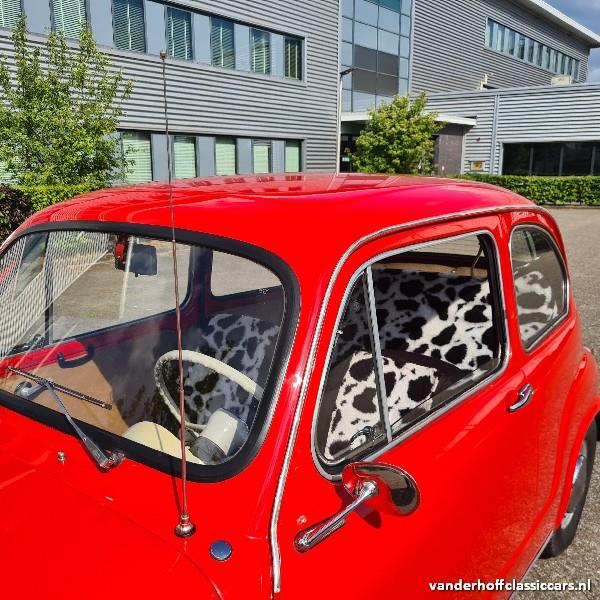 Grote foto fiat 600 d rood 1968 auto fiat
