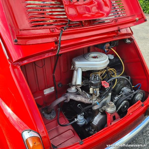 Grote foto fiat 600 d rood 1968 auto fiat