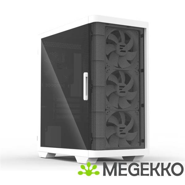 Grote foto zalman m4 white computerbehuizing mini tower zwart computers en software behuizingen en kasten