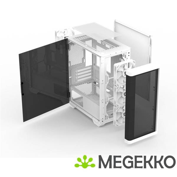 Grote foto zalman m4 white computerbehuizing mini tower zwart computers en software behuizingen en kasten