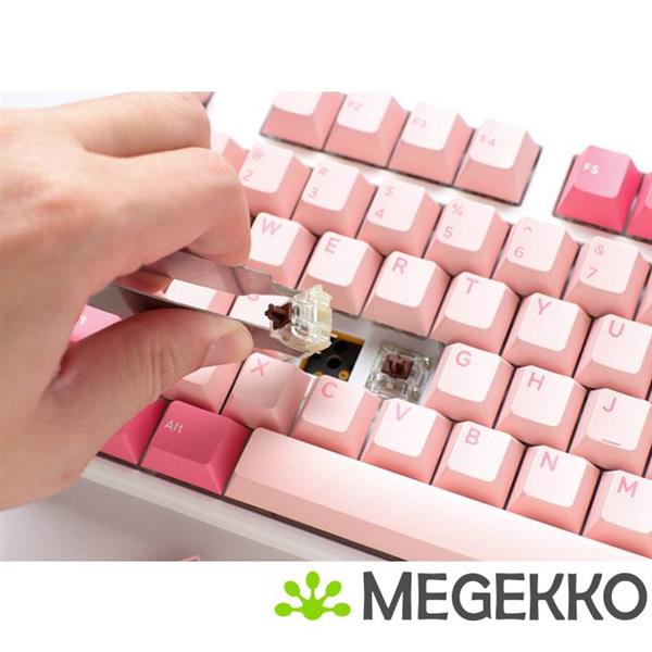 Grote foto ducky one 3 tkl gossamer pink mx ergo clear us computers en software toetsenborden