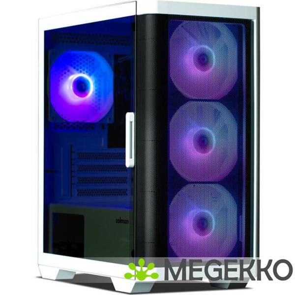 Grote foto zalman m4 white computerbehuizing mini tower zwart computers en software behuizingen en kasten