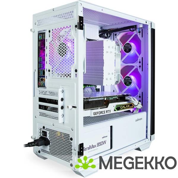 Grote foto zalman m4 white computerbehuizing mini tower zwart computers en software behuizingen en kasten