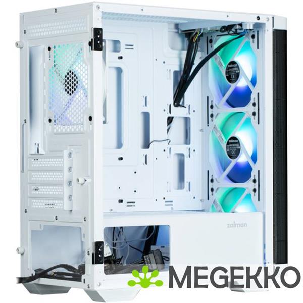 Grote foto zalman m4 white computerbehuizing mini tower zwart computers en software behuizingen en kasten