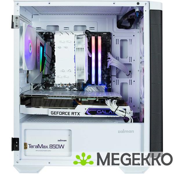 Grote foto zalman m4 white computerbehuizing mini tower zwart computers en software behuizingen en kasten