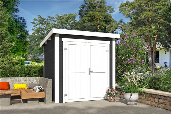 Grote foto blokhut sara 200x200 onbehandeld vuren tuin en terras tuinhuisjes en blokhutten