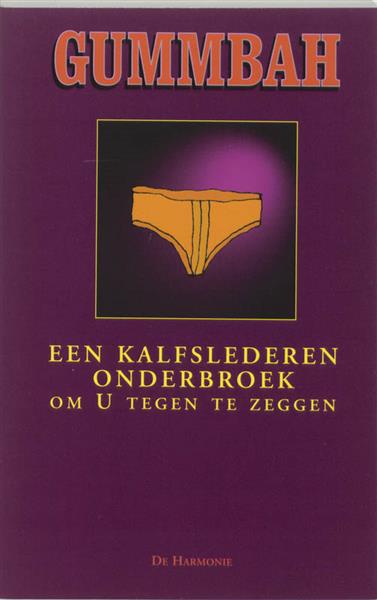 Grote foto een kalfslederen onderbroek om u tegen te zeggen boeken stripboeken
