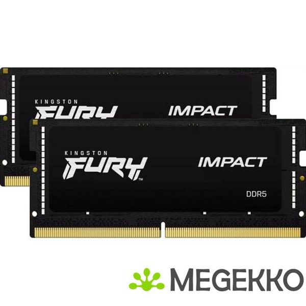 Grote foto kingston technology fury impact black xmp geheugenmodule 32 gb 2 x 16 gb ddr5 6000 mhz computers en software harde schijven