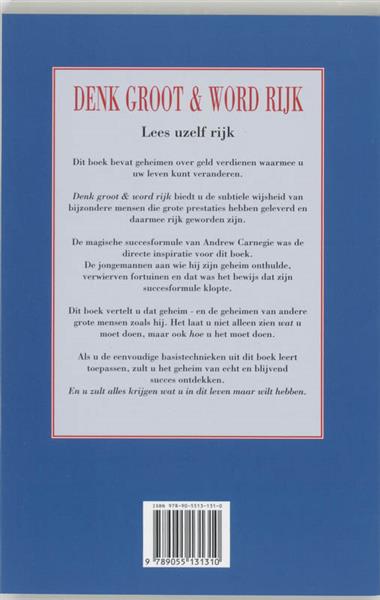 Grote foto denk groot word rijk boeken psychologie