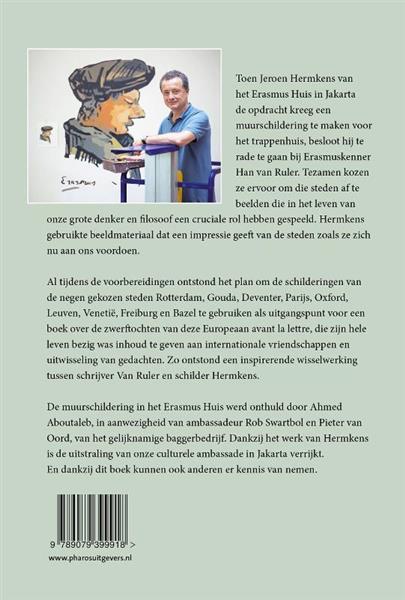 Grote foto in de voetsporen van erasmus boeken geschiedenis wereld