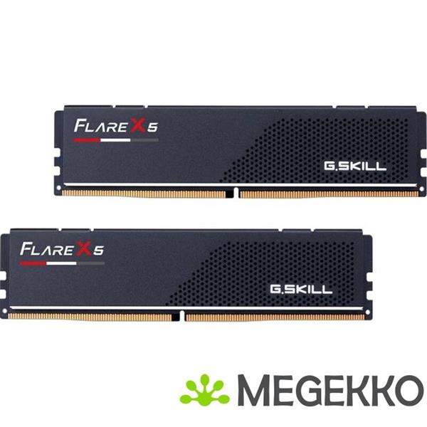 Grote foto g.skill flare x5 f5 5200j4040a48gx2 fx5 geheugenmodule 96 gb 2 x 48 gb ddr5 5200 mhz computers en software overige computers en software