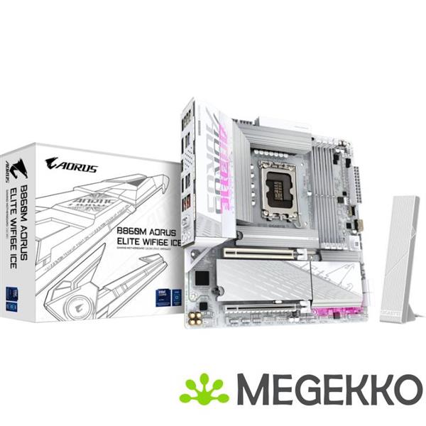 Grote foto gigabyte b860m aorus elite wifi6e ice computers en software moederborden