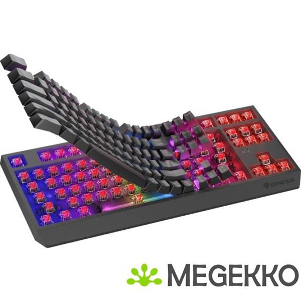 Grote foto genesis nkg 2107 thor 230 tkl gaming toetsenbord usb rf wireless bluetooth in grijs computers en software toetsenborden