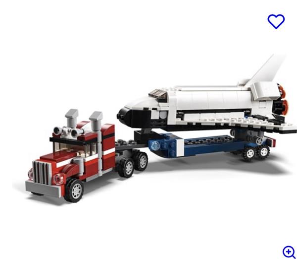 Grote foto lego creator 31091 spaceshuttle kinderen en baby duplo en lego