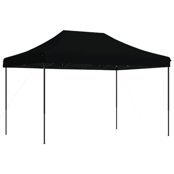 Grote foto vidaxl partytent inklapbaar pop up 410x279x315 cm zwart tuin en terras overige tuin en terras
