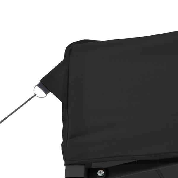 Grote foto vidaxl partytent inklapbaar pop up 410x279x315 cm zwart tuin en terras overige tuin en terras