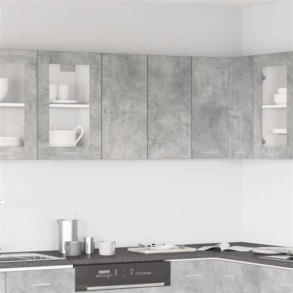 Grote foto vidaxl hangkast lyon 60x31x60 cm bewerkt hout betongrijs huis en inrichting keukens
