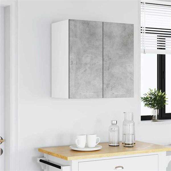 Grote foto vidaxl hangkast lyon 60x31x60 cm bewerkt hout betongrijs huis en inrichting keukens