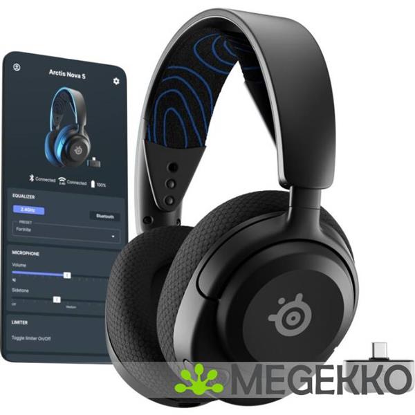 Grote foto steelseries arctis nova 5p draadloos zwart audio tv en foto koptelefoons