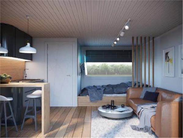 Grote foto frame panel modular house with 24 m terrace diensten en vakmensen bouw en reparatie