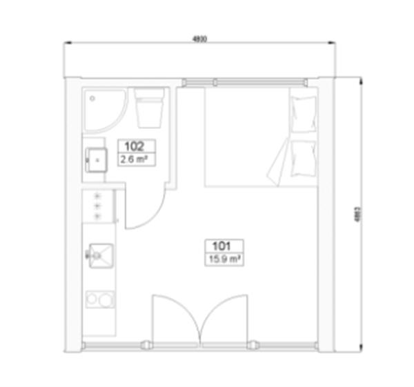 Grote foto frame panel modular house with 24 m terrace diensten en vakmensen bouw en reparatie