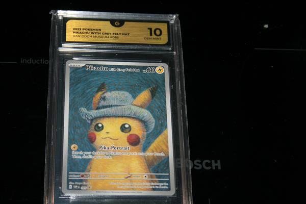 Grote foto zeldzame pokemon pickachu vangogh graded 10 verzamelen speelgoed