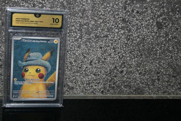 Grote foto zeldzame pokemon pickachu vangogh graded 10 verzamelen speelgoed