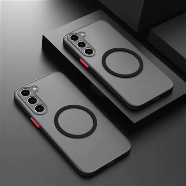 Grote foto matte magnetisch hoesje voor samsung galaxy a53 5g draadloos opladen cover zwart telecommunicatie mobieltjes
