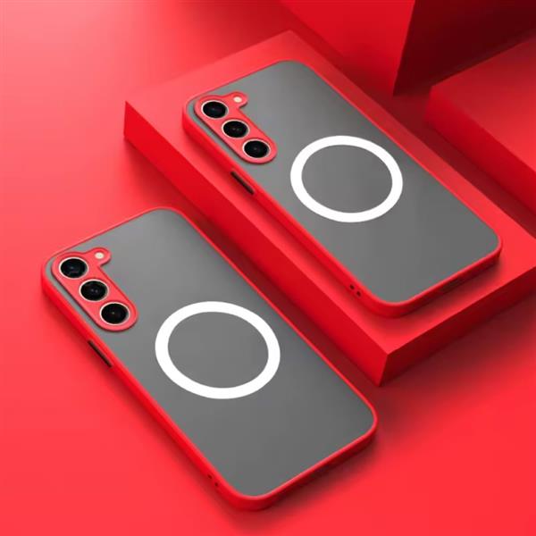 Grote foto matte magnetisch hoesje voor samsung galaxy note 10 plus draadloos opladen cover rood telecommunicatie mobieltjes