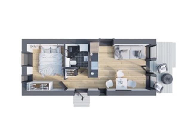 Grote foto frame panel modular house with 38 m terrace huizen en kamers overige te koop
