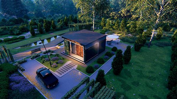 Grote foto frame panel modular house with 22.7 m terrace diensten en vakmensen bouw en reparatie